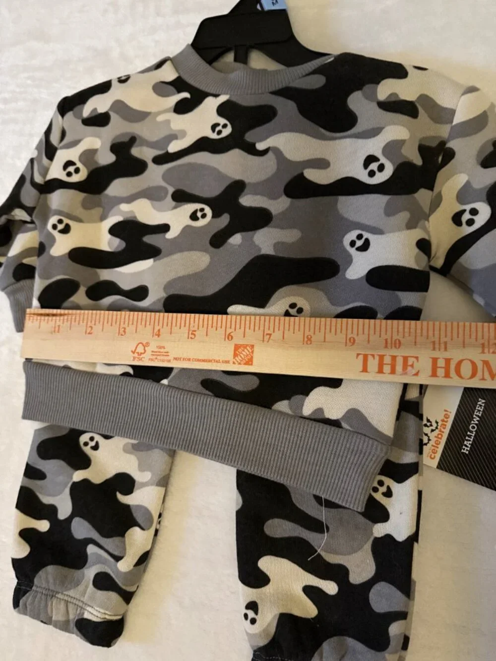 Disney Halloween Nightmare Before Christmas B/W/G 6-9 M Ghost Outfit 3-6 M NWT